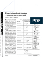 Foundation Bolt Design 109