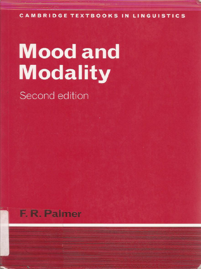 Mood and modality palmer pdf