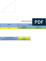 AWG Diameter Calculator