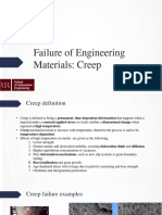 Failure of Engineering Materials-Creep-TS