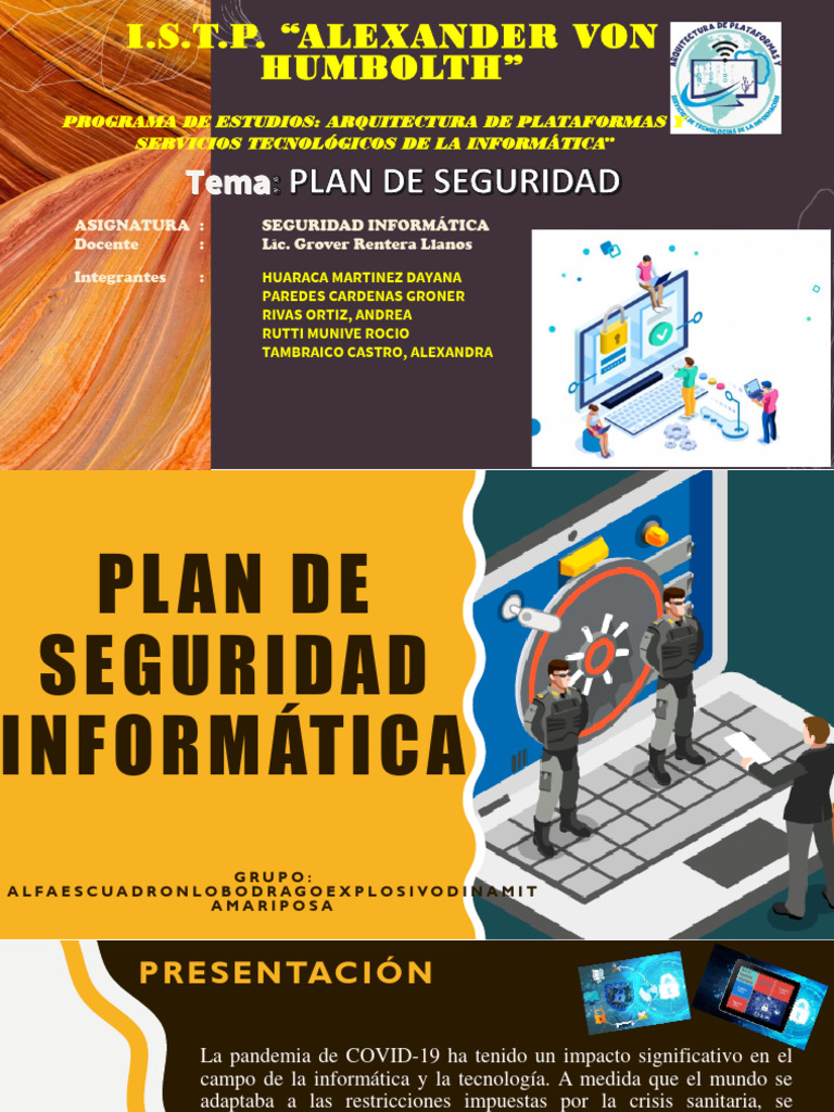 Plan de Seguridad Informática Empresarial | PDF | La seguridad ...