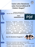 Rahasia Lolos Beasiswa Unggulan Kemendikbud RI-2