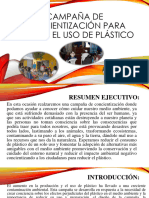 Campaña de Concientización para Reducir el Uso de Plástico
