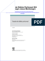 full download Tratado De Dialisis Peritoneal 3Ed Montenegro Jesus Montenegro online full chapter pdf 