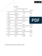 M3 Summer Course Pre and Post Test