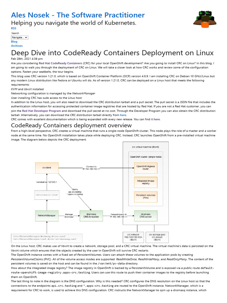 Configuring CRC Pull Secret on Linux | PDF | Domain Name System ...
