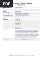 Food biotechnology