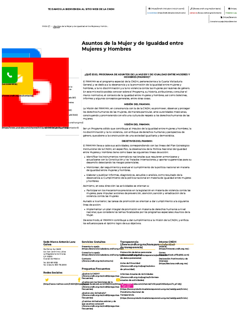 Igualdad de Género y Derechos Humanos CNDH | PDF | La violencia contra ...