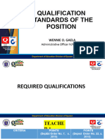 Qualification Standards