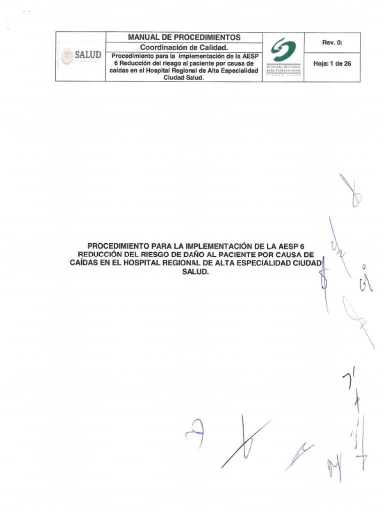 Procedimiento Implementacion AESP 6 Reduccion Del Riesgo de Dano Al ...