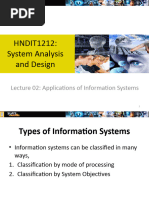 HNDIT1212 Lecture 2 Applications of IS