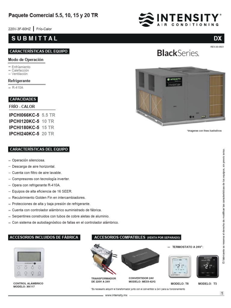 Submittal - INTENSITY - Paquete Comercial Inverter BS-Final | Descargar ...