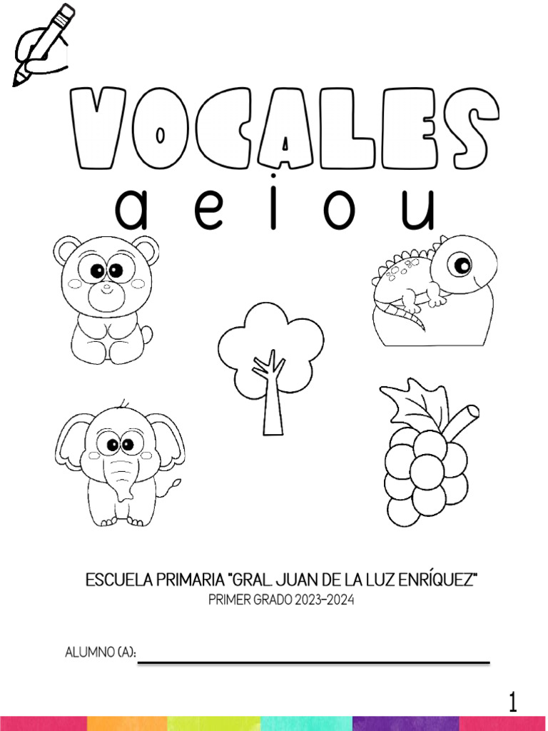 Actividades de Vocales para Imprimir | PDF | Aficiones | Apoidea