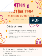 Addition and Subtraction (Decimals and Fractions)