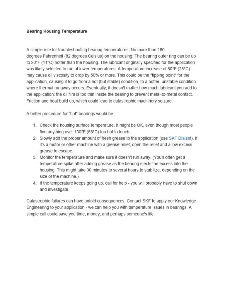 Bearing Housing Temperature PDF