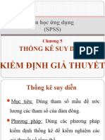 Chương 5 Thống Kê Suy Diễn - Kiem Dinh GT
