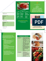 Leaflet Diet untuk Anak dengan Berat Badan Kurang RSBM