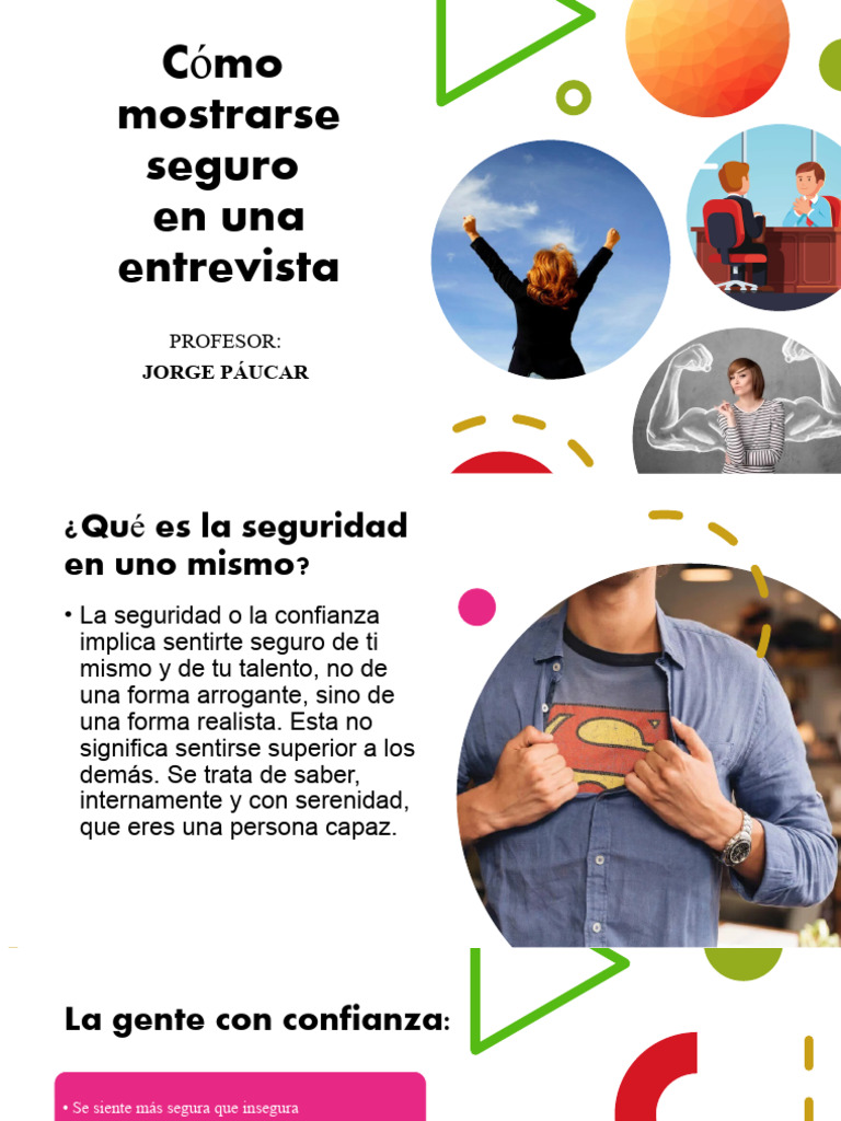Cómo Aumentar tu Confianza en Entrevistas | PDF | Depresión (estado de ...