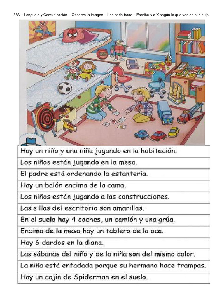 Observa La Imagen y Responde Segun El Dibujo | PDF