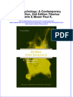 Full Ebook of Moral Psychology A Contemporary Introduction 2Nd Edition Tiberius Valerie Moser Paul K Online PDF All Chapter