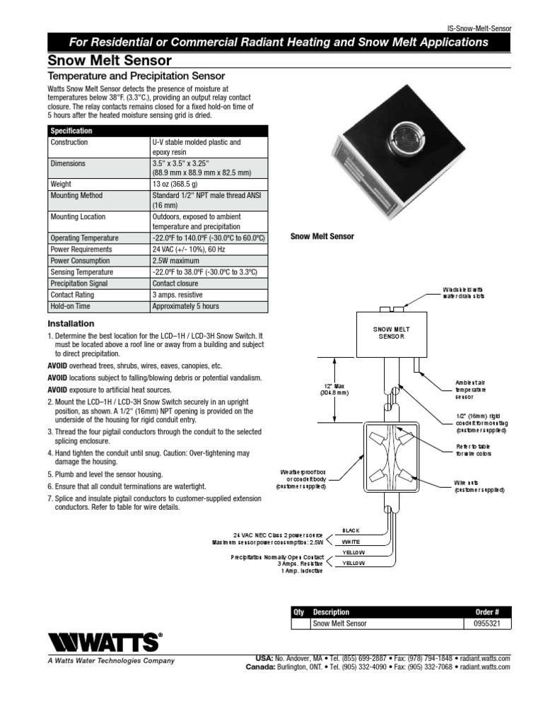 ISSnowMeltSensorEN1146_web Implied Warranty Relay