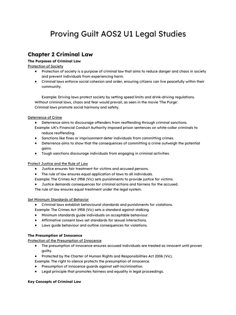 Criminal Law: Guilt and Offences Explained | PDF | Mens Rea | Manslaughter