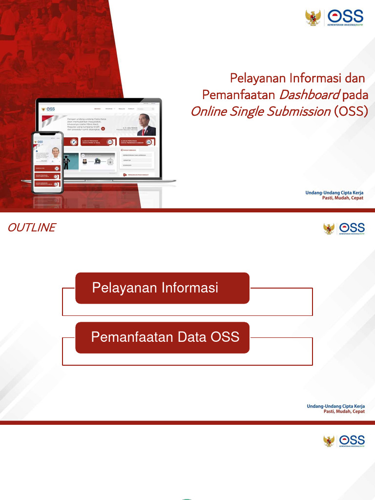 Dashboard OSS untuk Pelayanan Informasi | PDF | Komputer