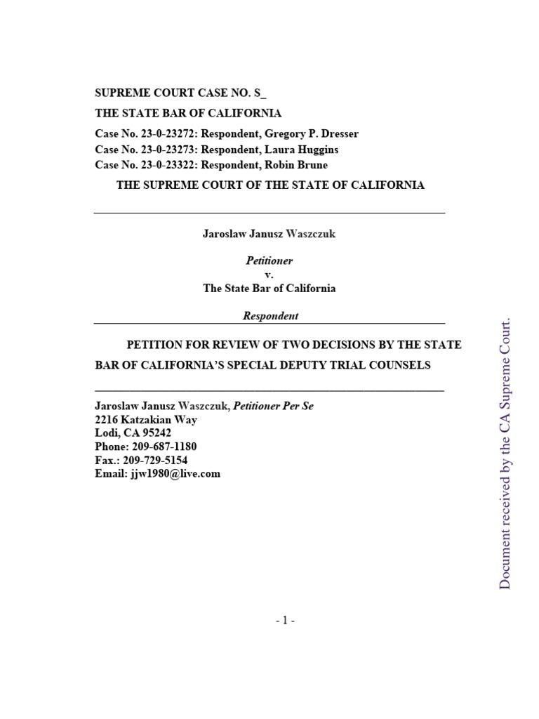 A CLOSER LOOK AT JOHN EASTMAN'S DISBARMENT CASE State Bar of