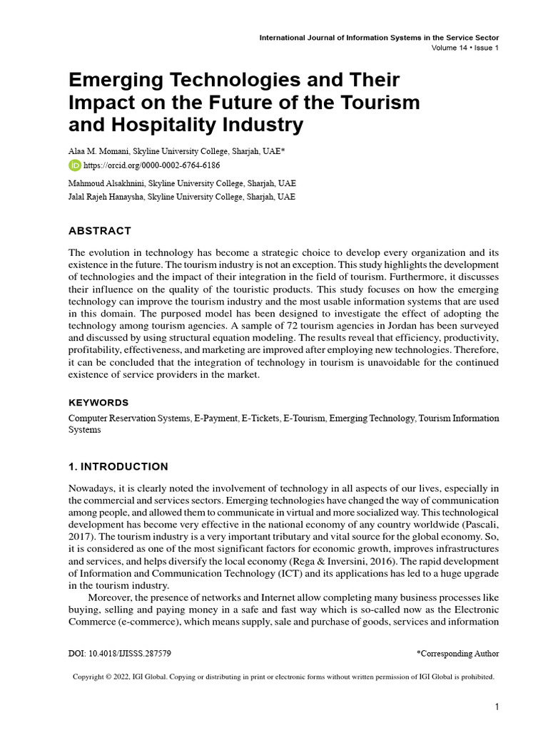 Emerging Technologies and Their Impact On The Futu | PDF | Validity ...