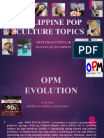Philippine Pop Culture Topics Final Report