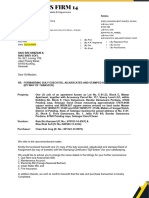 VS Letter To The Vendors Forwarding A Copy of The Duly Executed, Adjudicated and Stamped Deed of Assignment (By Way of Transfer) (With The "Sijil Setem" Attached) For Their Safekeeping.