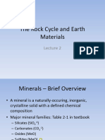 Historical Geology - L2 The Rock Cycle and Earth Materials