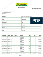 Account Statement: Smart Credit India Finance Limited No 21 H 80, Feet Road K V R Complex 2Nd Floor KARUR Karur Karur