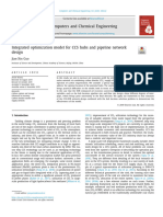 Integrated optimization model for CCS hubs and pipeline network design