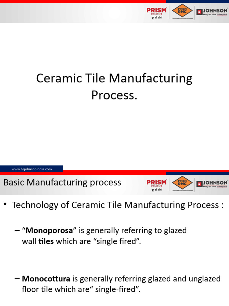 03 Ceramic Tile Manufacturing Process Download Free PDF Ceramics Tile