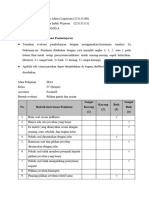 Tugas 5 Analisis Evaluasi Pembelajaran - Fajrina Indah Wijareni - 221135151 - PGSD A
