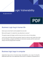 Business Logic Vulnerability