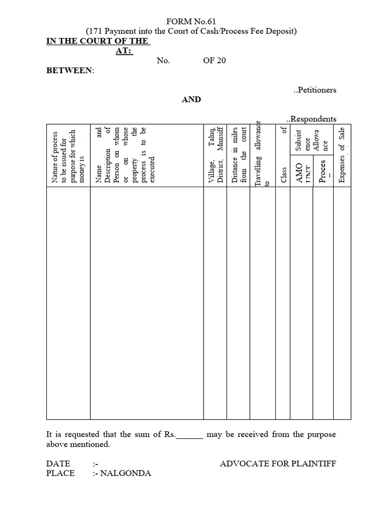 Process Form | PDF