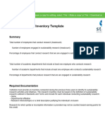 STARS Research Inventory Template