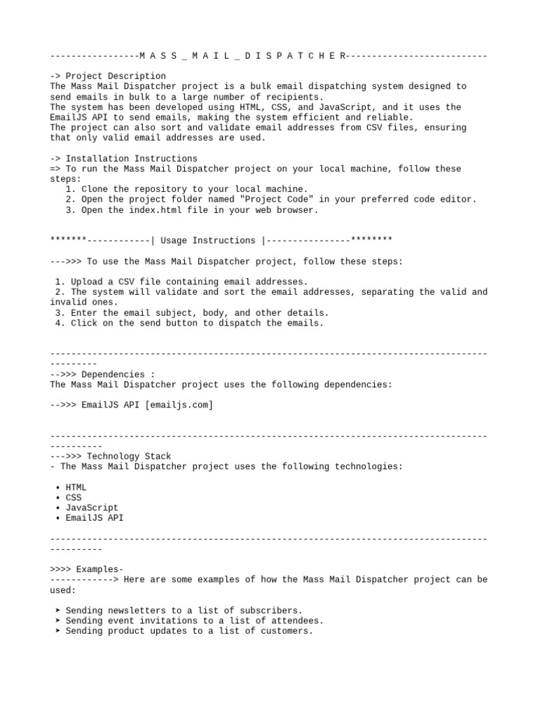 Project PDF Java Script Information Technology