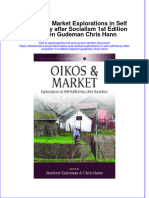 Full Ebook of Oikos and Market Explorations in Self Sufficiency After Socialism 1St Edition Stephen Gudeman Chris Hann Online PDF All Chapter