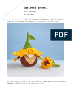 Sunflower Gnome  by Julia Negovorina Happy Dolls Handmade_ENG