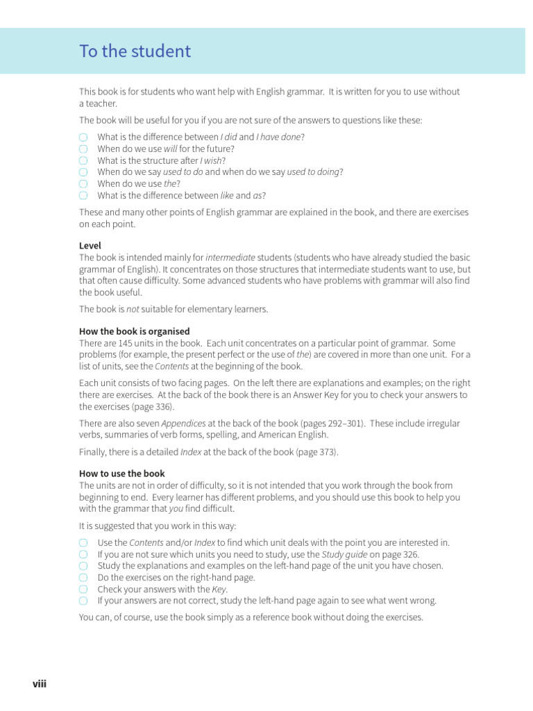 Intermediate English Grammar Guide | PDF | English Language | English ...