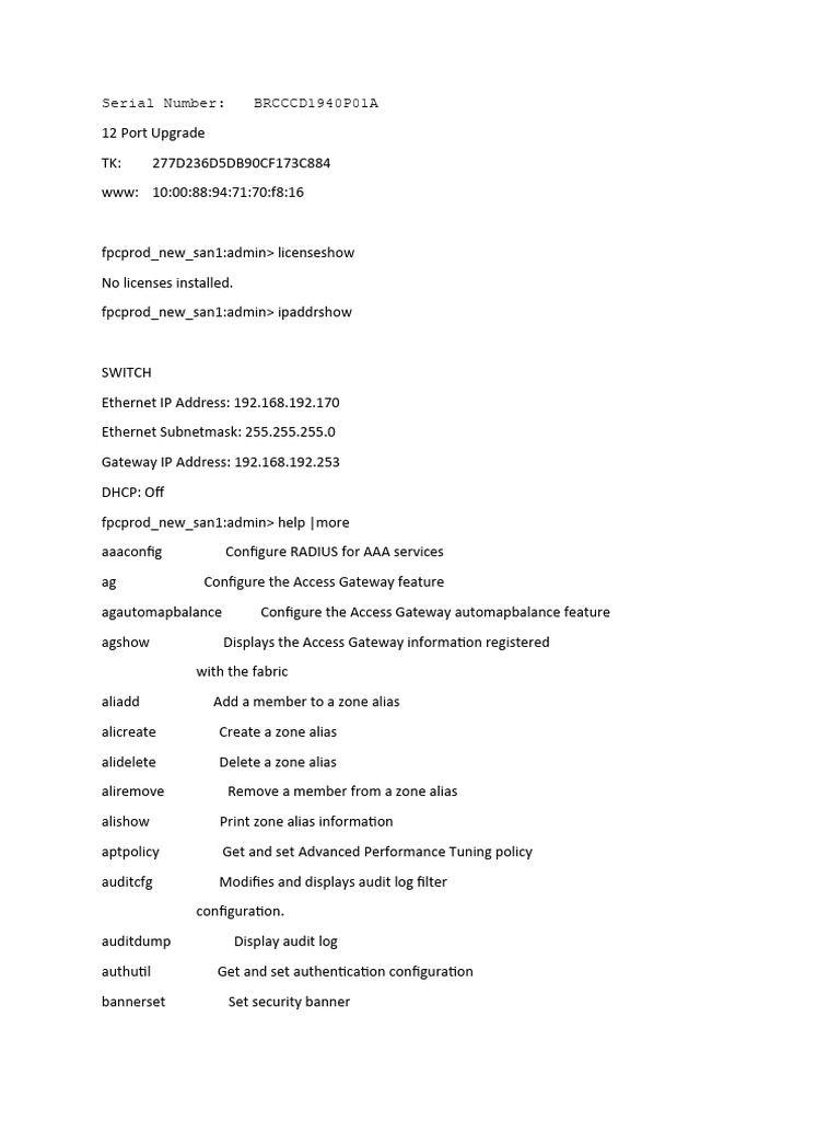 12 Port Upgrade Configuration Guide | PDF | Command Line Interface ...