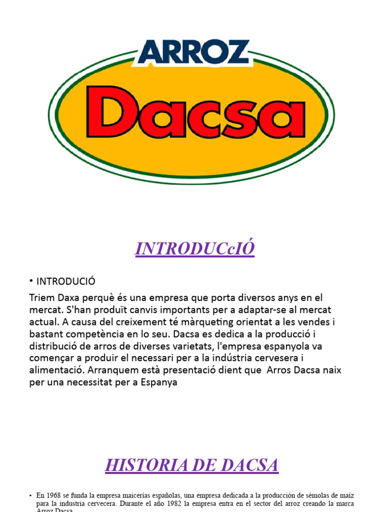 Empresa Dacsa | PDF
