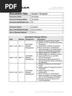 AUTOSAR TPS SystemTemplate