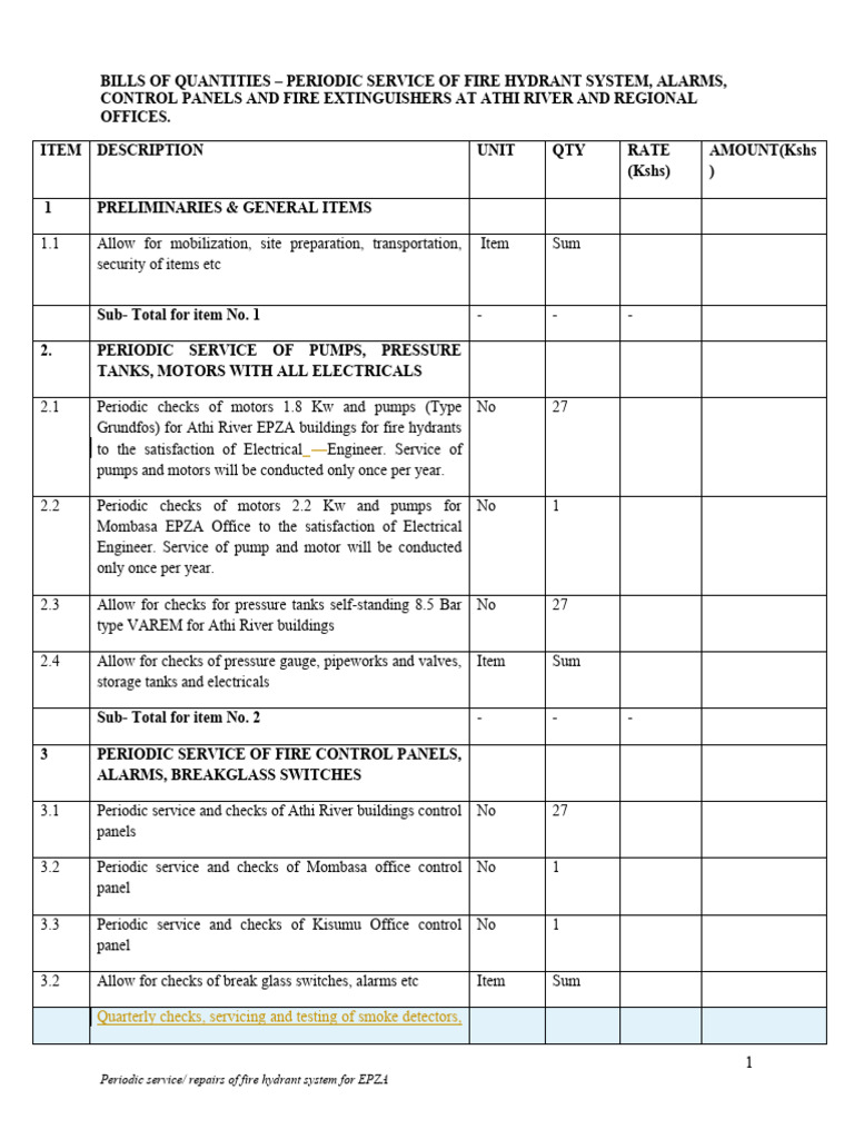 Fire Safety Maintenance Services | PDF | Pump | Fires