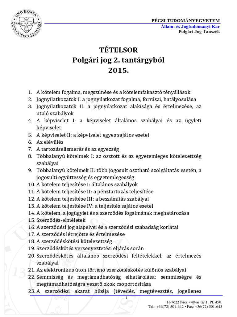 PJ 2 Tételek Változott | PDF