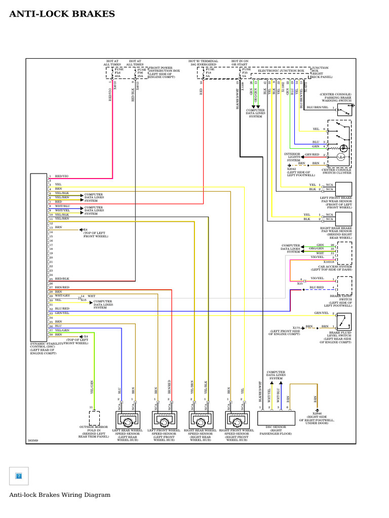 Antilock Brakes Wiring Diagram PDF Brake Vehicles
