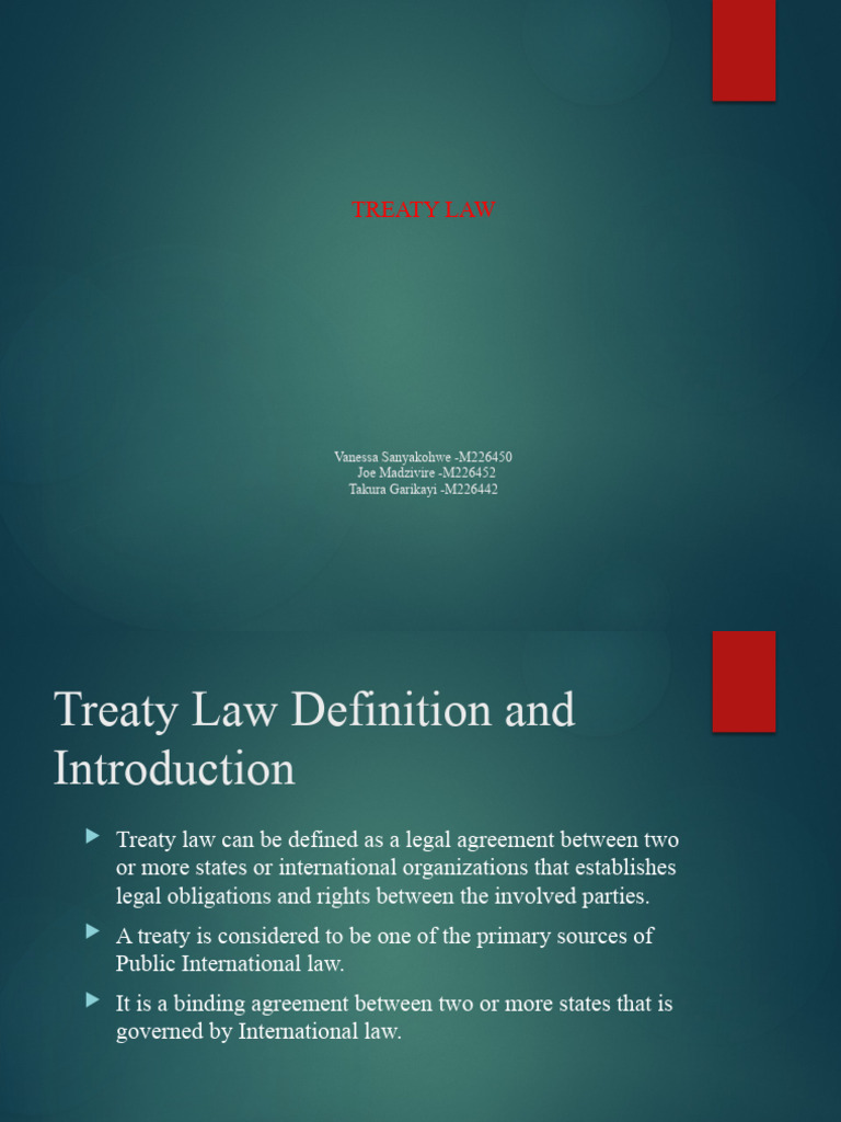 Treaty Law Real P | PDF | Treaty | Ratification